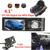 4.1 Inch Car Mp5 Player 1 Din HD Car Radio Audio Video Player With Rearview Camera Bluetooth Remote Control Stereo FM USB SD