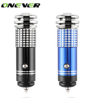 Onever Mini Car Air Purifier Oxygen Bar Ionizer Interior with LED Blue Light Car Decoration