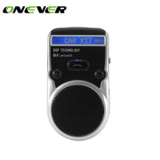Onever Solar Car Bluetooth Speakerphone Hands-free Car Kit Sunvisor Car Player Support Call Record Talk with Car Charger