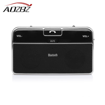 AOZBZ Wireless Car Bluetooth Speakerphone Hands-free Car Kit Sunvisor In-Car Speaker Player Support Private Talk