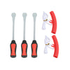 3 Tire Lever Tool Spoon + 2 Wheel Rim Protectors Tool Kit for Motorcycle Bike Tire Changing Removing