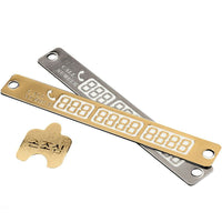 AOZBZ Car Styling Sticker Temporary Parking Stop Sign Luminous Magnetic Card Telephone Number Plate for Subaru Car Accessories