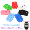3 Buttons Silicone Car Key Case Cover Keys Shell Fob Holder For Honda/Accord Crosstour 2015 2016 2017