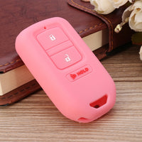 3 Buttons Silicone Car Key Case Cover Keys Shell Fob Holder For Honda/Accord Crosstour 2015 2016 2017