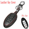 4 Buttons PU Leather Car Remote Smart Key Case Cover Keys Shell Protector For Nissan Altima Maxima GTR