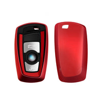 Key Fob Case Button for BMW Motor Red
