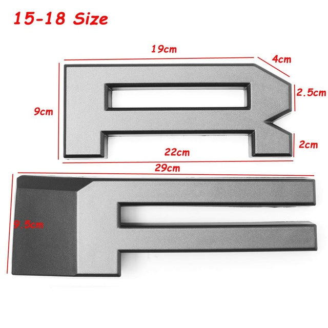 Raptor Style Car Front Grille Grill Letters F R for Ford F-150