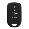 Silicone 5 Buttons Keyless Smart Key Case Cover Keys Fob for Honda for Civic for Accord for Pilot 2015 2016 2017