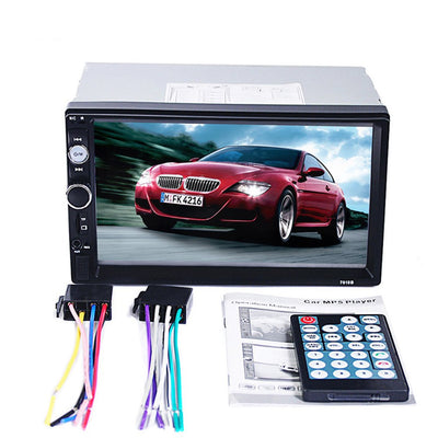 7010B 7 inch 2 Din HD Touch Screen Bluetooth Video MP3 MP5 Player GPS Navigation FM Radio Support Rear-View Camera