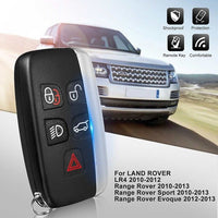 5 Button Remote Key Shell Case for LAND ROVER LR4 Range Rover Sport Evoque Freelander 2 2006-2015  with CR2032 Battery