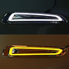 POSSBAY Car LED Daytime Running Light for Ford F150 SVT Raptor DRL Daylights Yellow Turn Signal Light Front Lower Fog Lights