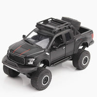 For Ford Raptor F150 Model Car Toy Offroad Pickup Alloy Simulation Model Car Big Wheeler Off-road Pick-up Model Toy for Children