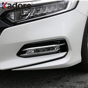 For Accord 2018 2019 ABS Chrome Front Foglight Fog Light Cover Trim Car Protect Decoration Exterior Accessories